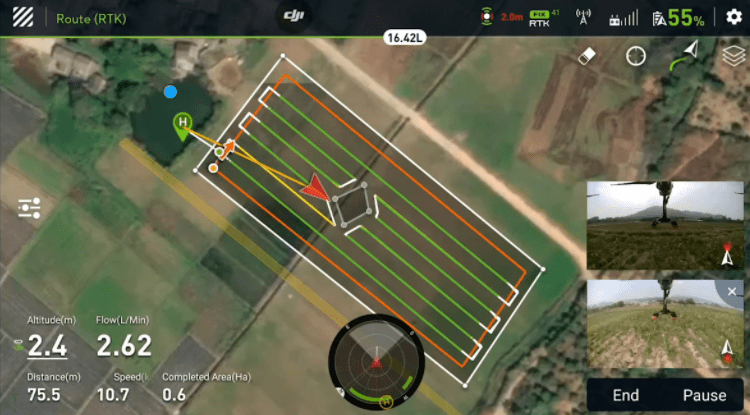 DJI AGRAS T10 mapping